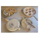 Corn Bread & Egg Cast Iron Pans/ Waffle Pressers