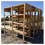 5-- Wooden Shelves for Totes