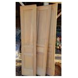 3 - Pine Panel Doors for Closet