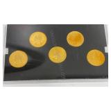2005 Gold State Quarters (5)