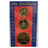 Bicentenial 24kt Gold Layered Collection