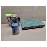 Coleman Camp Stove/ 2- Coffee Pots