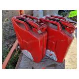 2-- Metal Jerry Gas Cans
