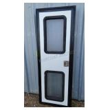 1-- RV Door & Screen w/ Keys (New)