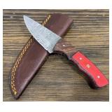 Handmade Damascus Knife & Sheath