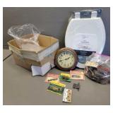 Clock/ Hinges/ Pulls/ New Toilet Seat