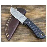 Handmade Damascus Knife & Sheath