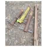 3-- Post Pounders &Homemade Sheep Wire Puller