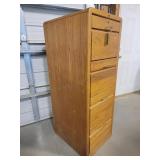 Four Drawer Wooden File Cabinet