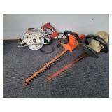 2 Hedge Trimmers/ 1 Circular Saw
