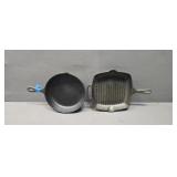 #7 BSR Cast Iron Skillet/ MainStays Square Skillet