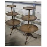 2-- Vintage 3 Tier Tables