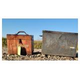 2-- Metal Storage Boxes