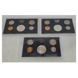 3- 1968 Proof Sets in Blue Boxes