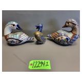 Set of 3 Decorative Ducks