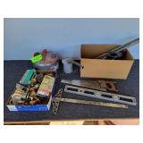 Tools, Metal Fuel Can, Door Knobs