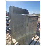 Army Colored Metal Cabinet/Desk