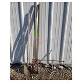 Post Hole Digger, Shovel, Star Wrench