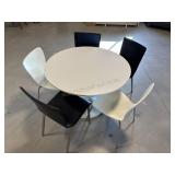 Black & White Table and Chairs