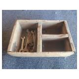 Vintage Tool Box w/ Wrenches