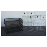 Metal Office Organizers/  Wire Baskets