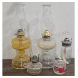 4- Vintage Oil Lamps