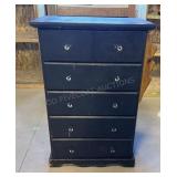 Black Five Drawer Dresser
