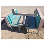 Vintage Fiberglass Benches w/ Table