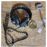 Vintage Head Phones/ Buckle/ Mallet