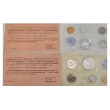 2--1962 Proof Set in White Envelope
