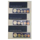 3- 1966 Proof Sets in Blue Box