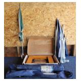 Design 2-Burner Stove & 3 - Camp Chair Umbrellas
