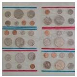 3- 1973 Proof Sets in White Envelopes