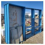 3-- Blue Metal Shop Shelves