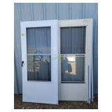 2-- Storm Doors w/ Hardware