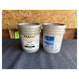 2- 5 Gallon White Paint & Latex