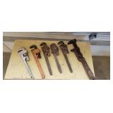 Variety of Pipe Wrenches