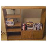 TV Stand with VHS Movies
