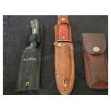 3-- Knives w/ Sheaths