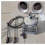 Propane Tank, Heaters and Burn Wands