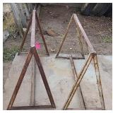 Homemade Metal Sawhorses