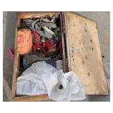 Wooden Box w/Truck Accessories