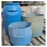 3- Blue Storage Bins