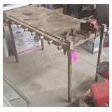 Metal Work Table w/ Vise