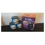 Mr Coffee Coffee Machine 3-- Cans of Coffee