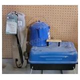 Coffee Pot/ Folding Camp Table/Grill