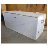 Wooden Box w/ Camping Items