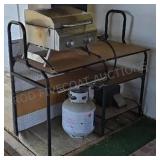 Megamaster BBQ w/ Table & Propane Bottle