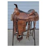15.5in Saddle w/ Saddle Pack /Bridle