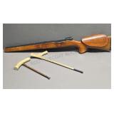 Gun Stock For Sighting/ 2- Ram Rods